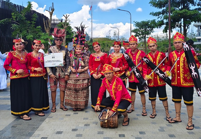 Sanggar PERMIPPOS tiba di Ibu Kota Nusantara (IKN) Kalimantan Timur, 30 Mei 2025 mengikuti penggelaran Nusantara Cultural Festival.