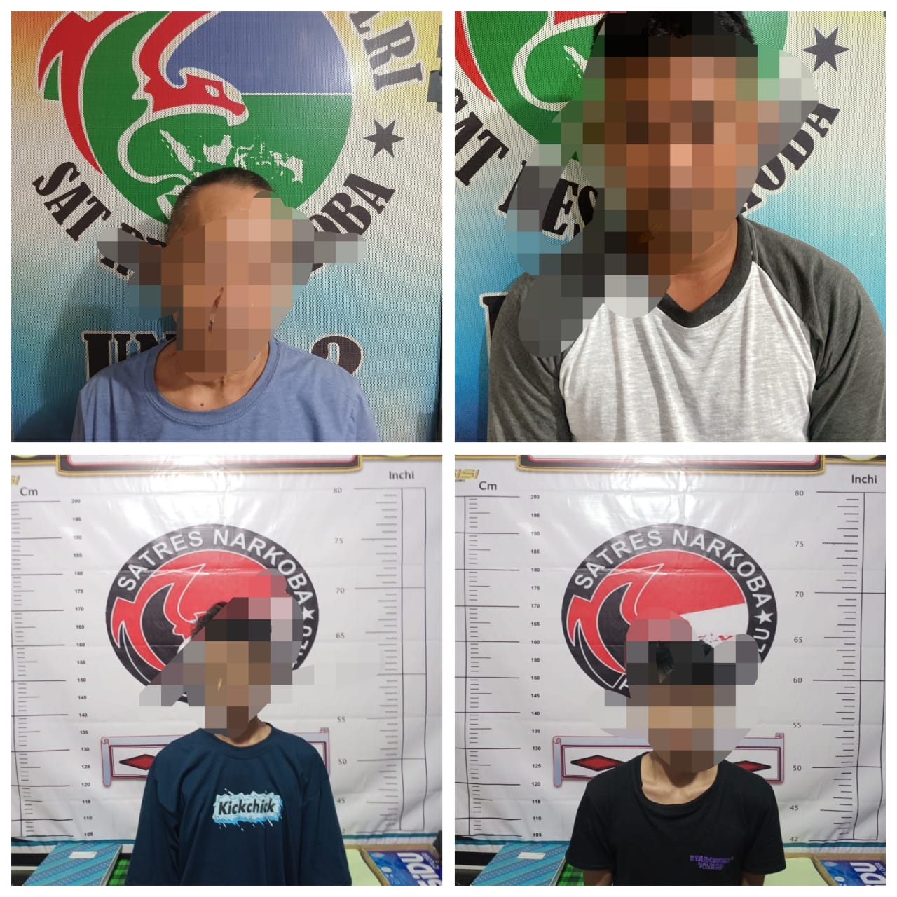 Empat pengedar narkoba di wilayah Palu Barat berhasil ditangkap Tim khusus Polresta Palu.