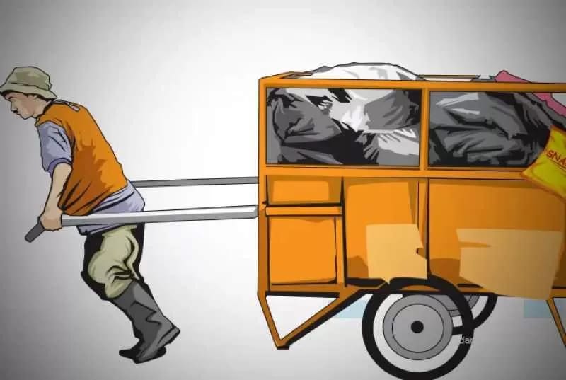 ilustrasi penanganan sampah