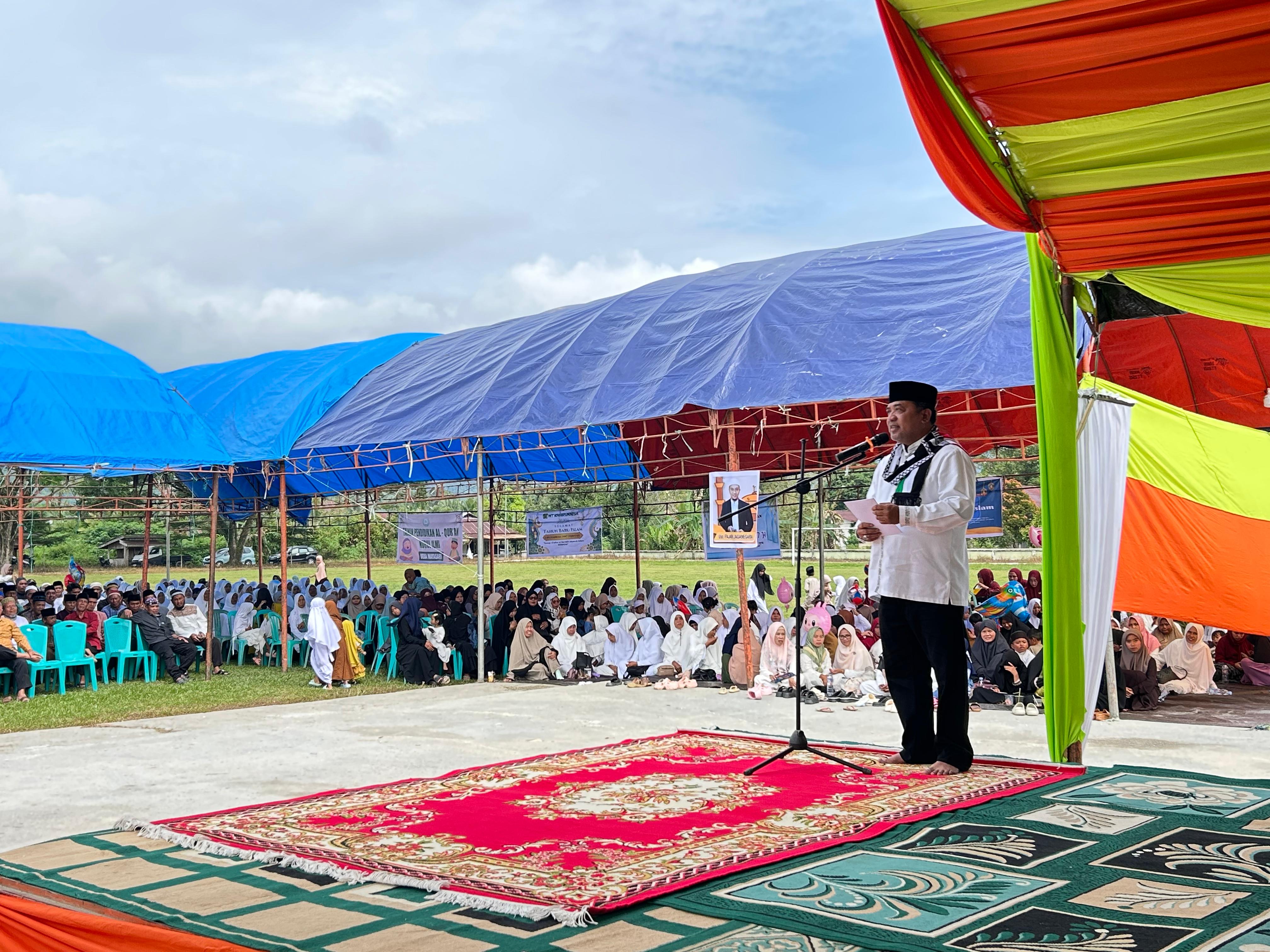 Tabligh Akbar Gebyar Muharram di Poso, momentum refleksi bangun generasi unggul berkarakter islami, Ahad (29/6/2025).