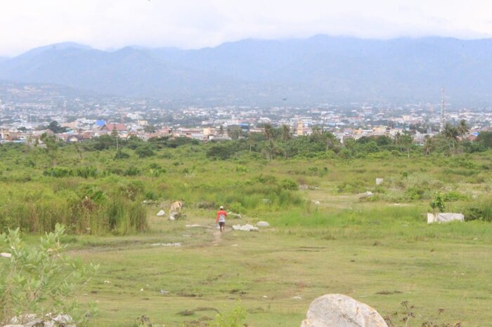 EKS LIKUIFAKSI : Lahan eks likuifaksi di wilayah Balaroa Palu.
