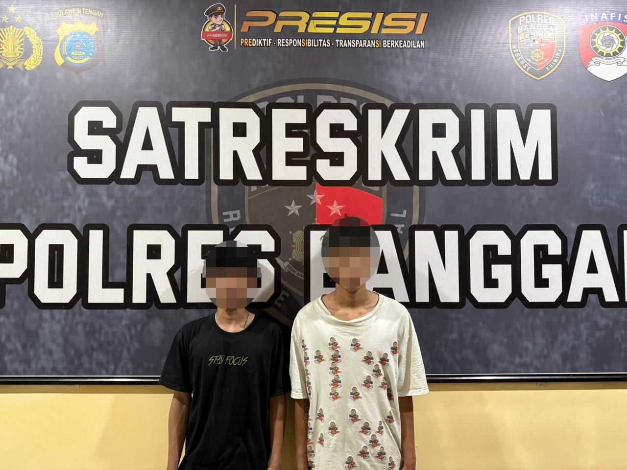 PENCURI : Tersangka pencuri dalam gereja GKLB diamanakan polisi.(FOTO : NENDRA PRASETYA/RADAR PALU).