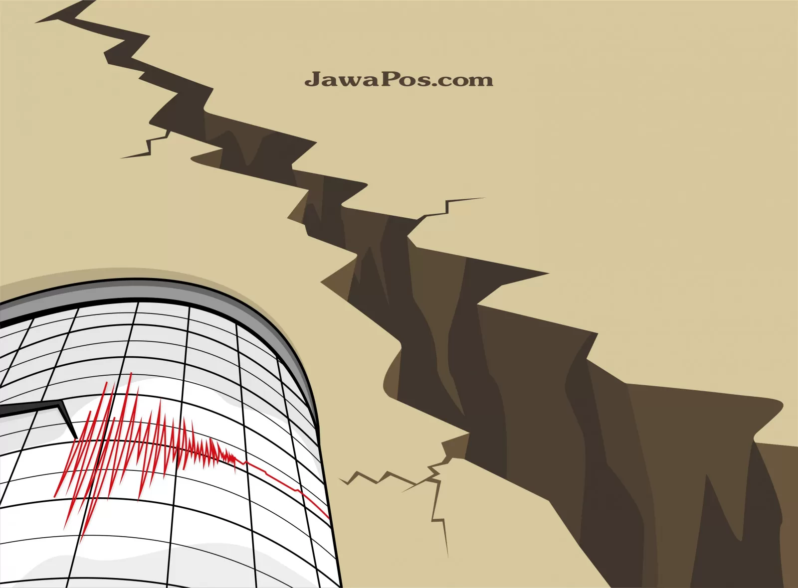 Ilustrasi gempa