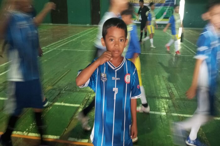 Fatir Akbar pemain futsal dari tim SD IT Al-Fahmi Palu