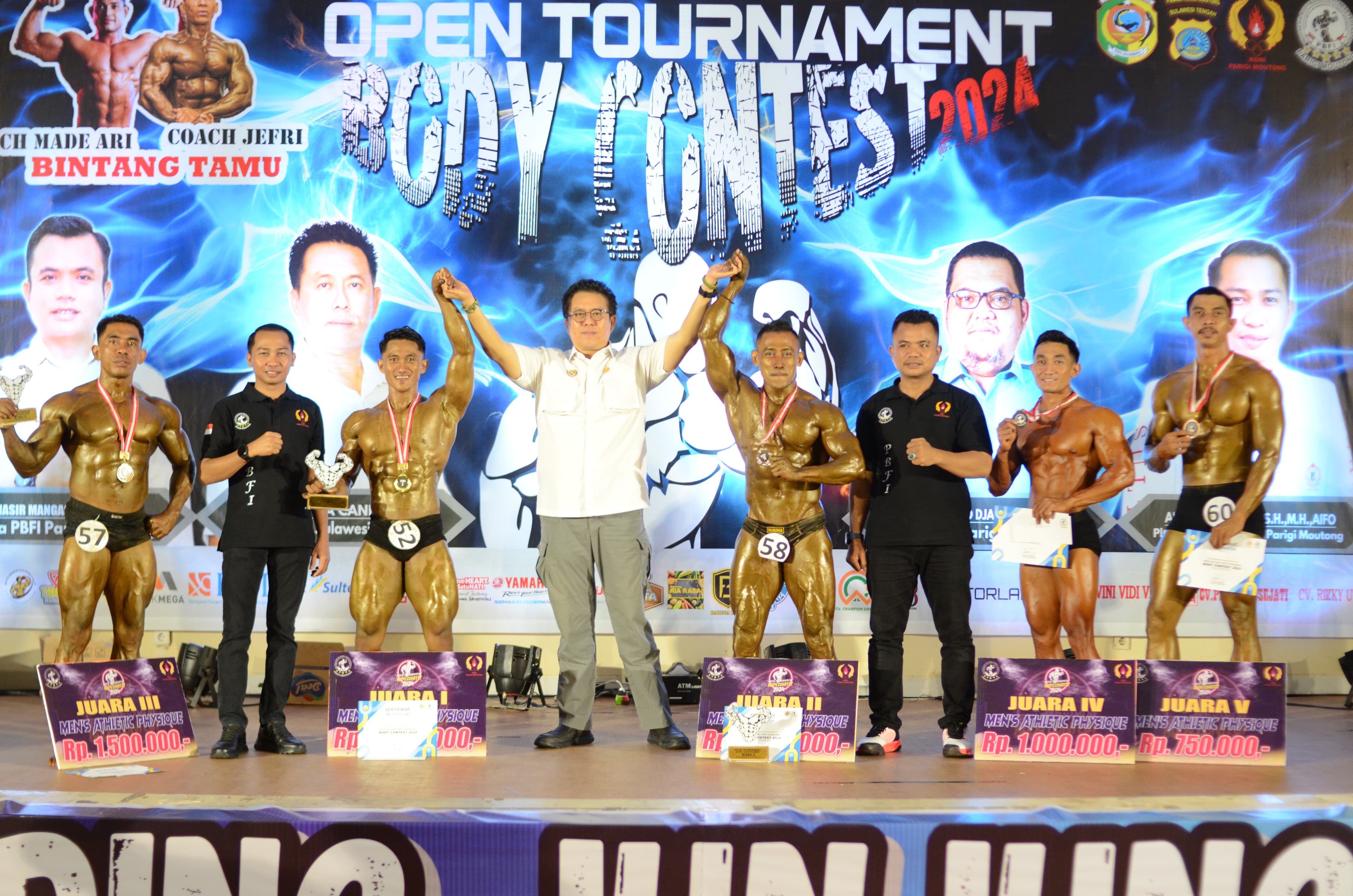 DIGRATISKAN UNTUK UMUM : Kompetisi body contest pada 2024 silam. Oktober 2025 mendatang kompetisi serupa akan kembali digelar.