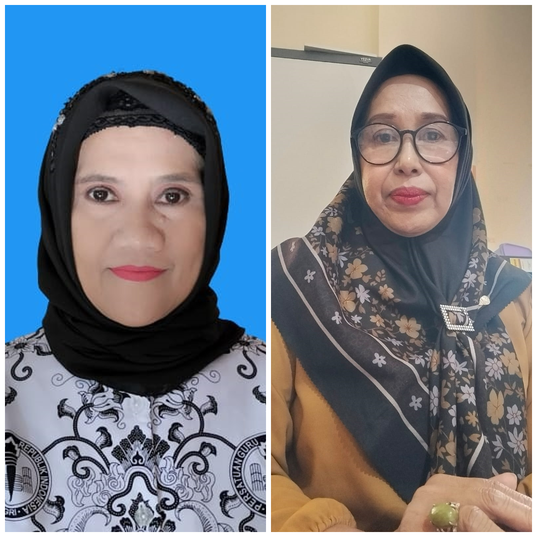 Wakil Kepala Sekolah Bidang Kesiswaan SMAN 2 Palu, Mutmainah & Koordinator Humas SMAN 2 Palu, Rafidah.