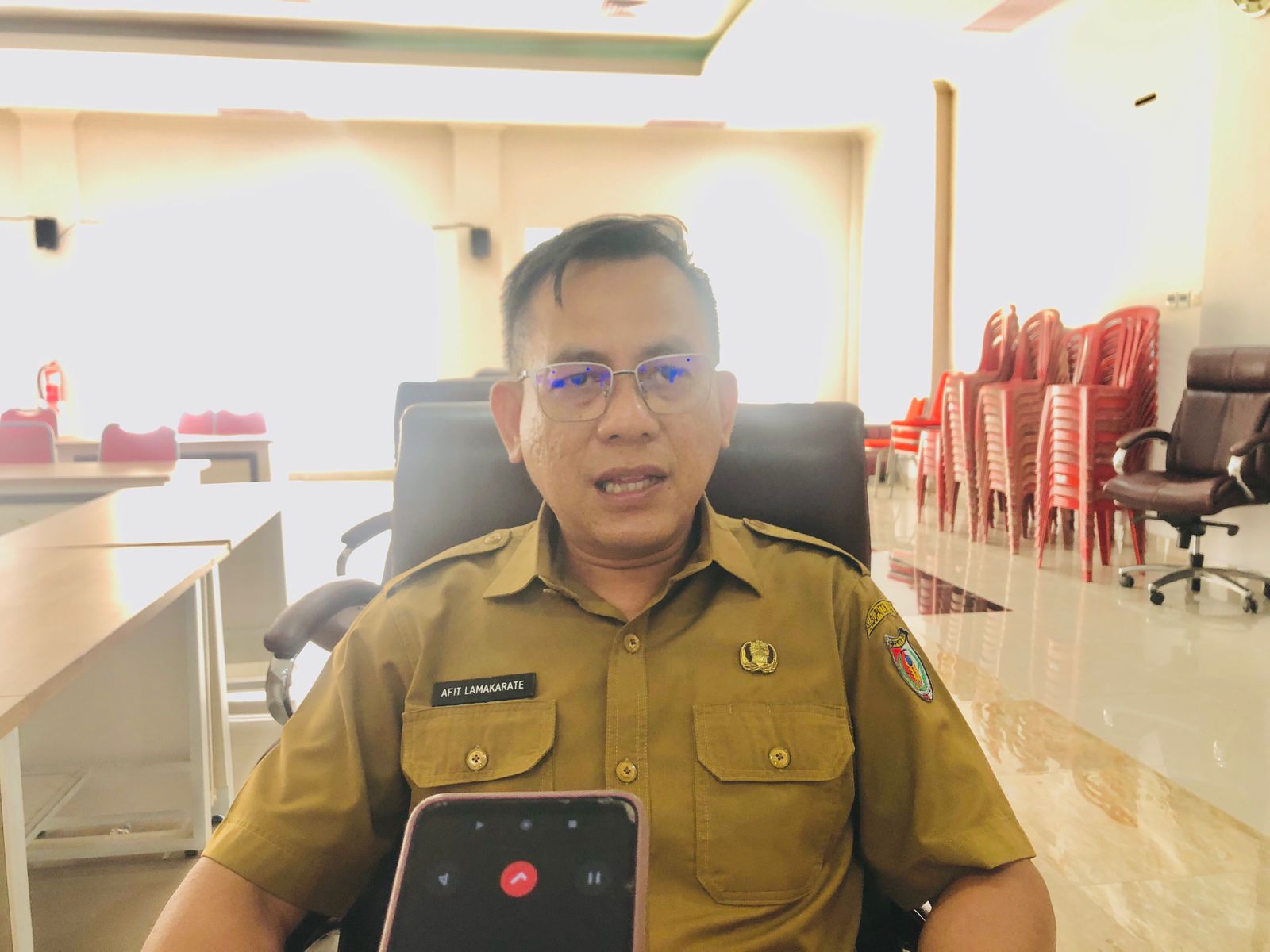 Moh. Afit Lamakarate (FOTO: ANGEL SUMBARA/RADAR PALU).