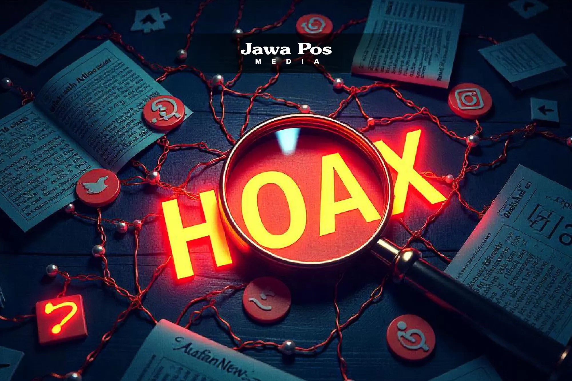 Ilustrasi hoax. (Dimas Pradipta/JawaPos.com)