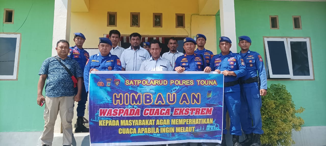 BINMAS : Satpolairud Polres Touna, intensifkan kegiatan Binmas, Kamis (09/10/2025).(FOTO: HERIYANTO LIMAHU/RADAR PALU).