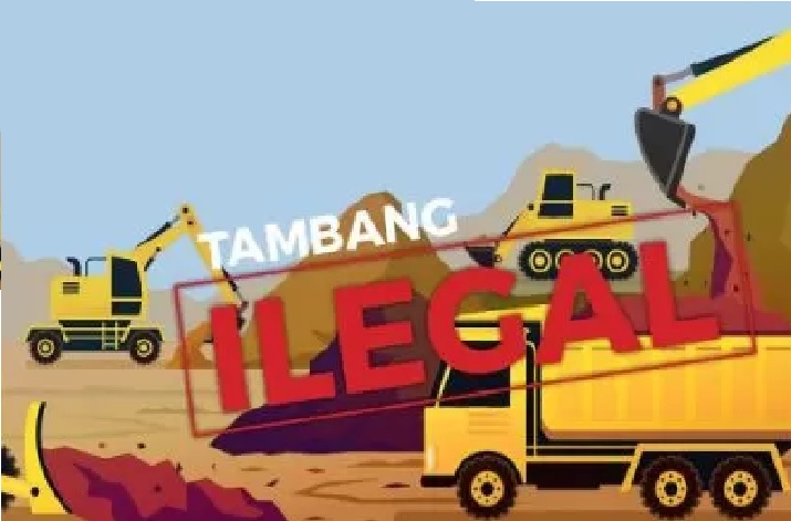 Ilustrasi tambang ilegal