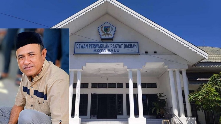 Kantor DPRD Palu Jalan Moh Hatta. Insert Anggota DPRD Palu H. Nanang.
