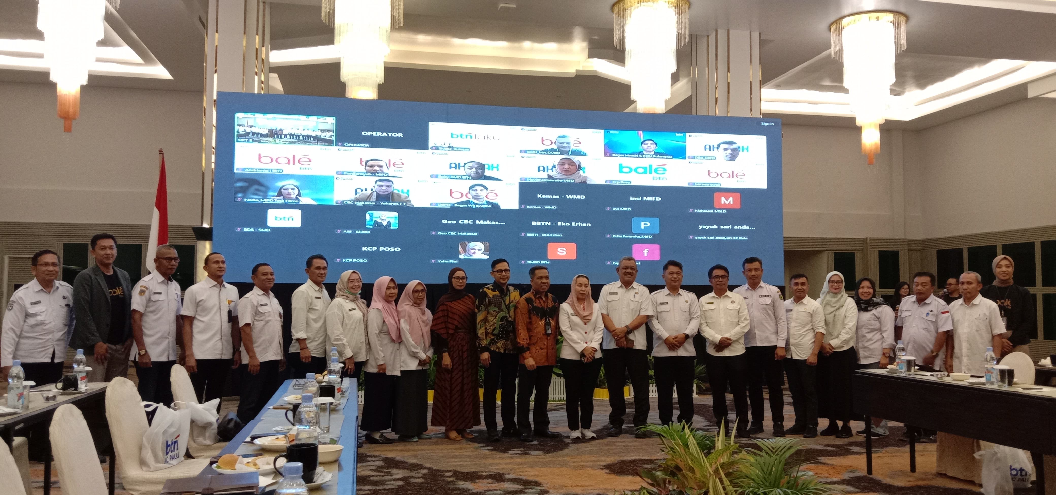 PENGUATAN SISTEM KEUANGAN: Kegiatan sosialisasi produk dan layanan perbankan yang dilaksanakan Bank Tabungan Negara (BTN) Area Palu, Rabu (29/10/2025).