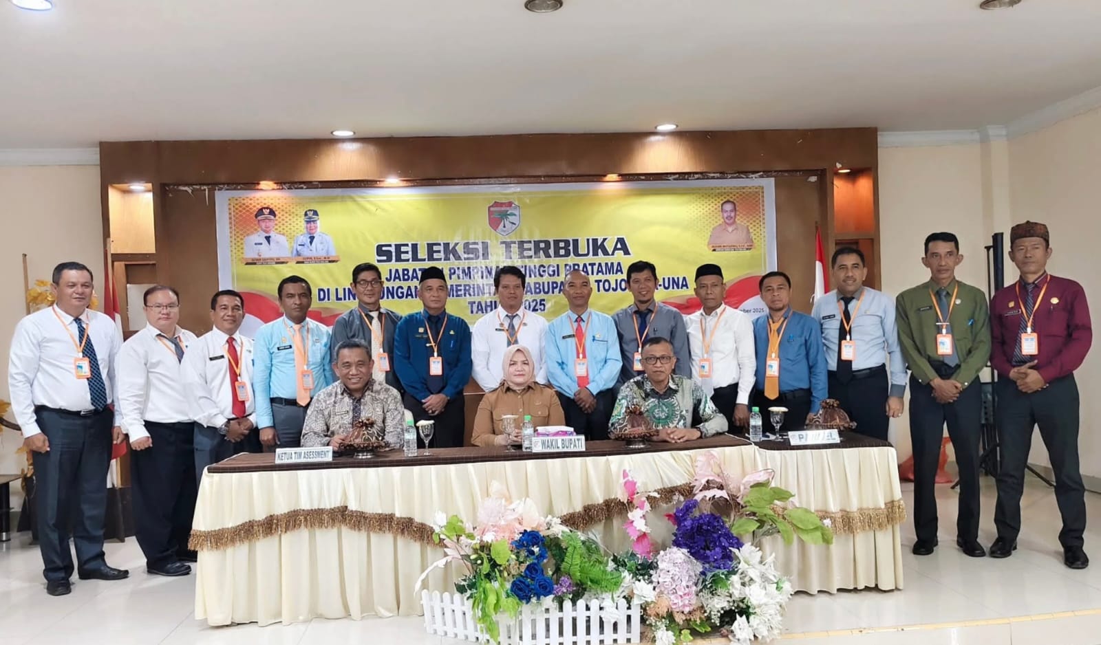 SELEKSI: Pemkab Touna, menggelar seleksi terbuka pejabat tinggi pratama, Selasa (4/11/2025).(FOTO : HERIYANTO LIMAHU/RADAR PALU).