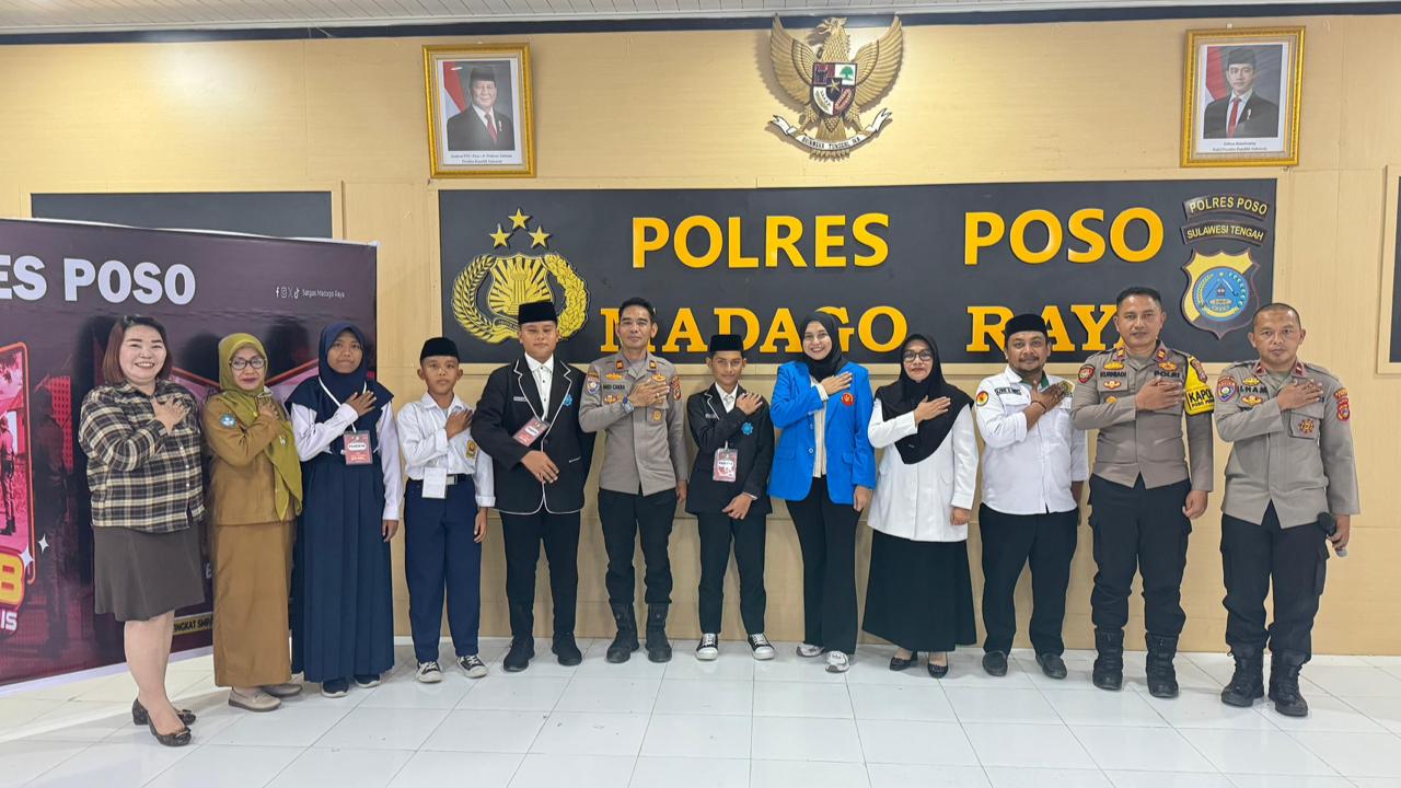 LOMBA : Satgas Madago Raya menggelar kegiatan Gema Pelajar Cinta NKRI, di Kabupaten Poso.(FOTO : ISTIMEWA/RADAR PALU)  &nbsp;