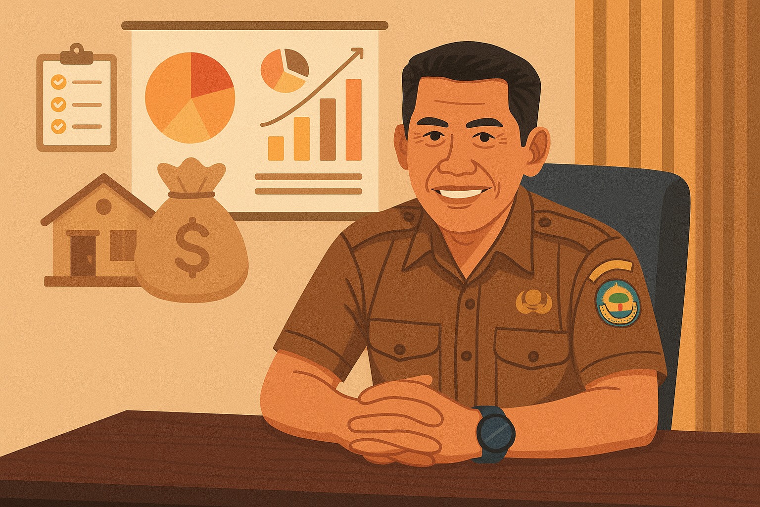 MAKSIMALKAN ANGGARAN: Tampak ilustrasi Lurah Boyaoge, Idrus Mansur. Pihaknya memaksimalkan jatah anggaran untuk program kelurahan yang dapat mendorong daya ekonomi warganya.