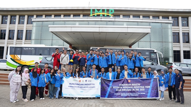 Mahasiswa Vokasi Untad mengunjungi PT IMIP di Morowali yang menjadi kawasan pengolahan nikel terbesar di Indonesia Timur. (Humas IMIP)