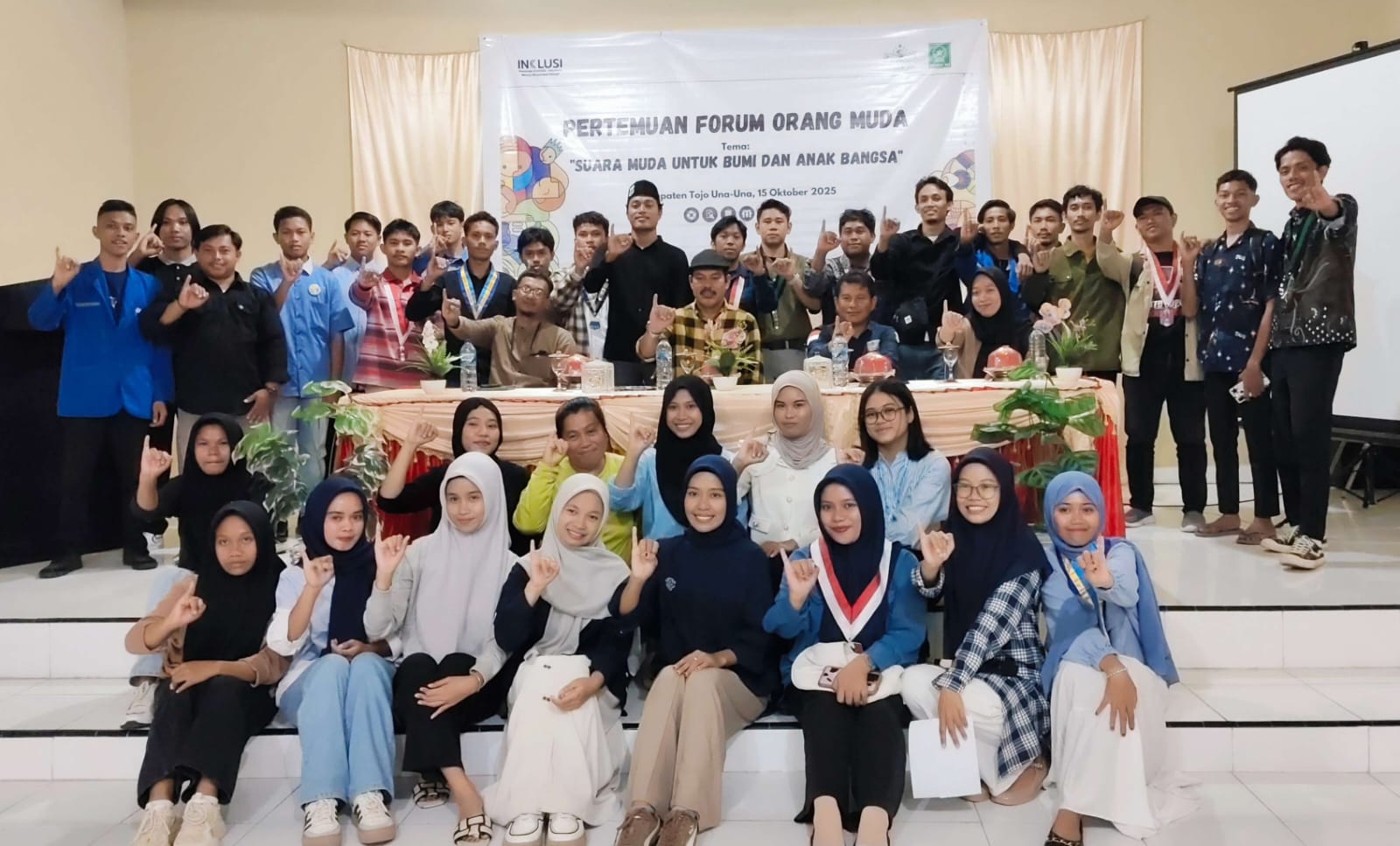 KOMITMEN : Fatayat NU bersama Pemkab Touna tetap komitmen memperkuat peran generasi muda, Rabu (15/11/2025).(FOTO: HERIYANTO LIMAHU/RADAR PALU).