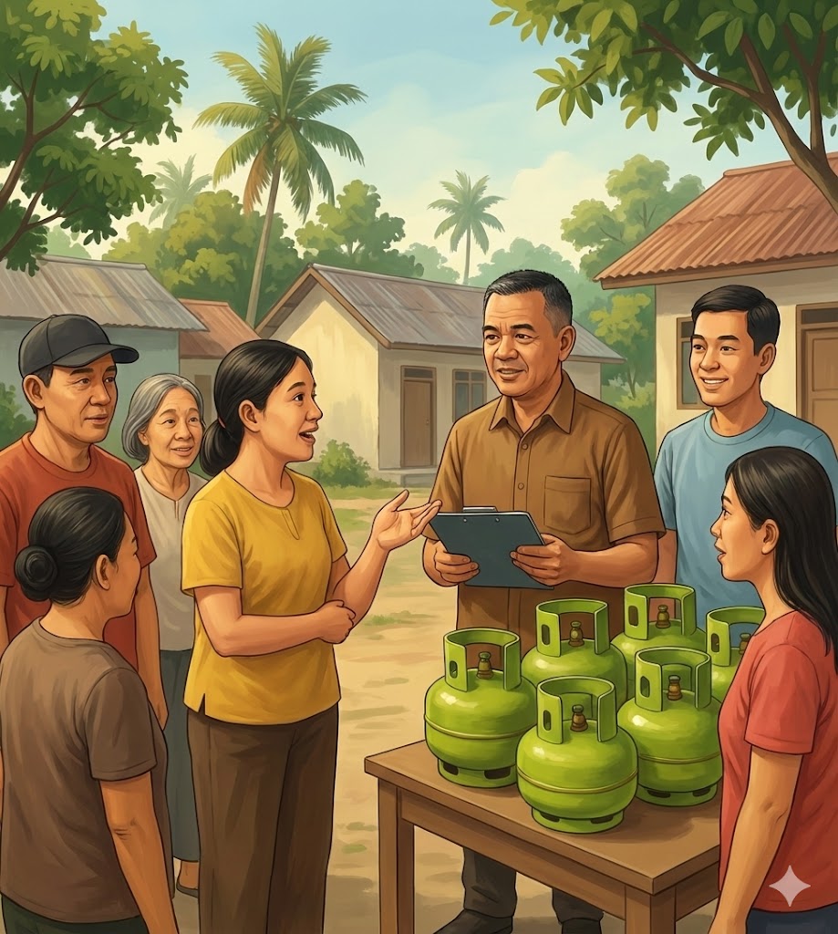 warga melaporkan kondisi distribusi gas 3 kilogram