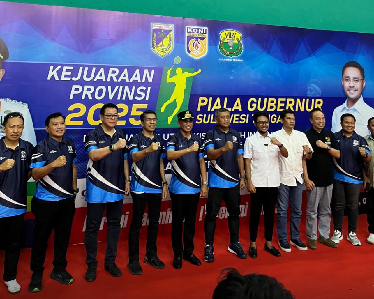 Gubernur Sulawesi Tengah H Anwar Hafid resmi membuka Kejuaraan Provinsi Badminton 2025 yang memperebutkan Piala Gubernur.