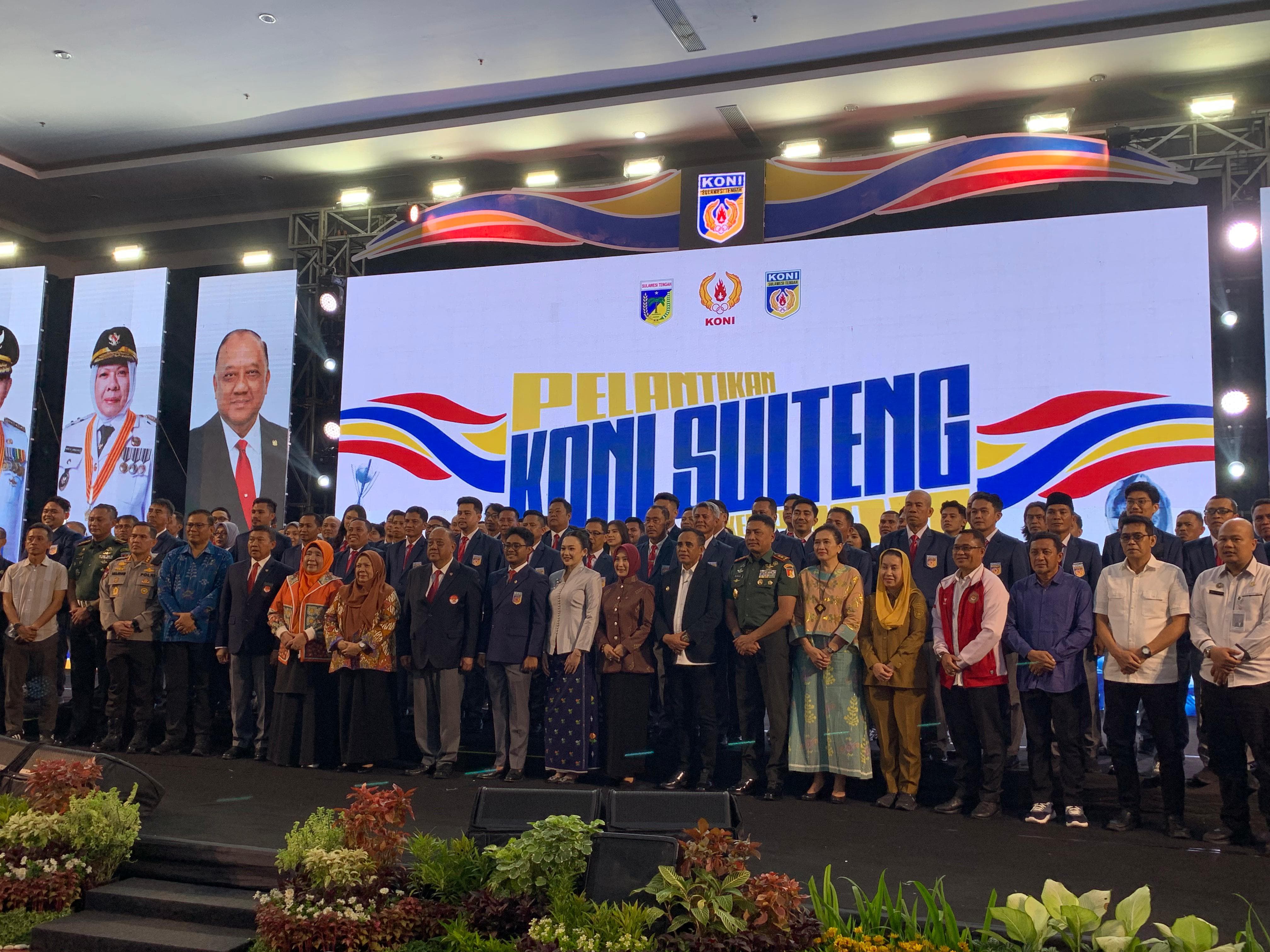 JADI RUMAH BERSAMA : Kepengurusan KONI Sulawesi Tengah resmi dilantik dengan masa bakti 2025-2029.