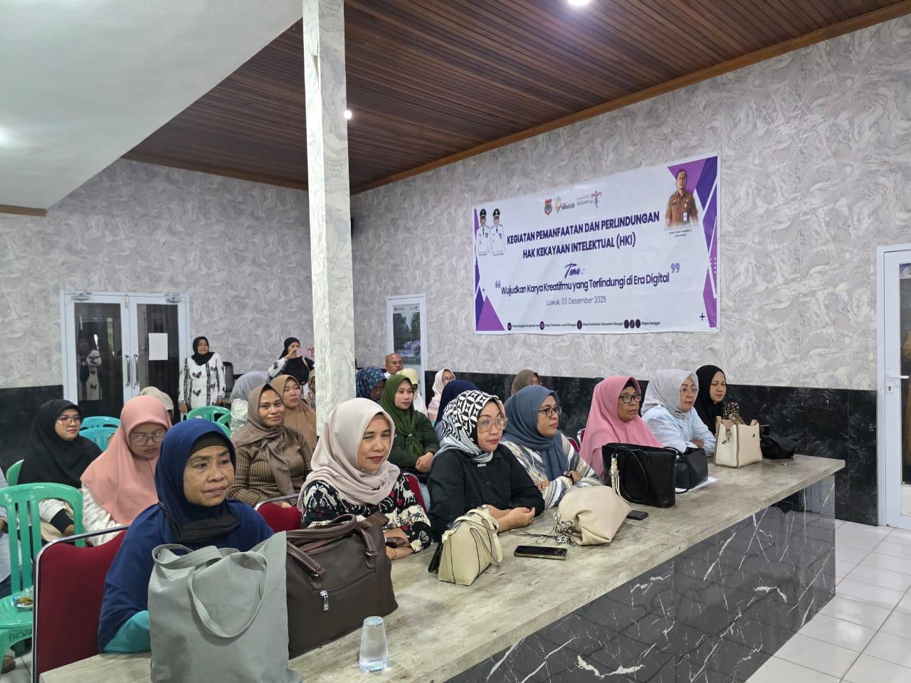 Peserta IKM Kota Luwuk mengikuti edukasi Kekayaan Intelektual yang digelar Kanwil Kemenkum Sulteng.