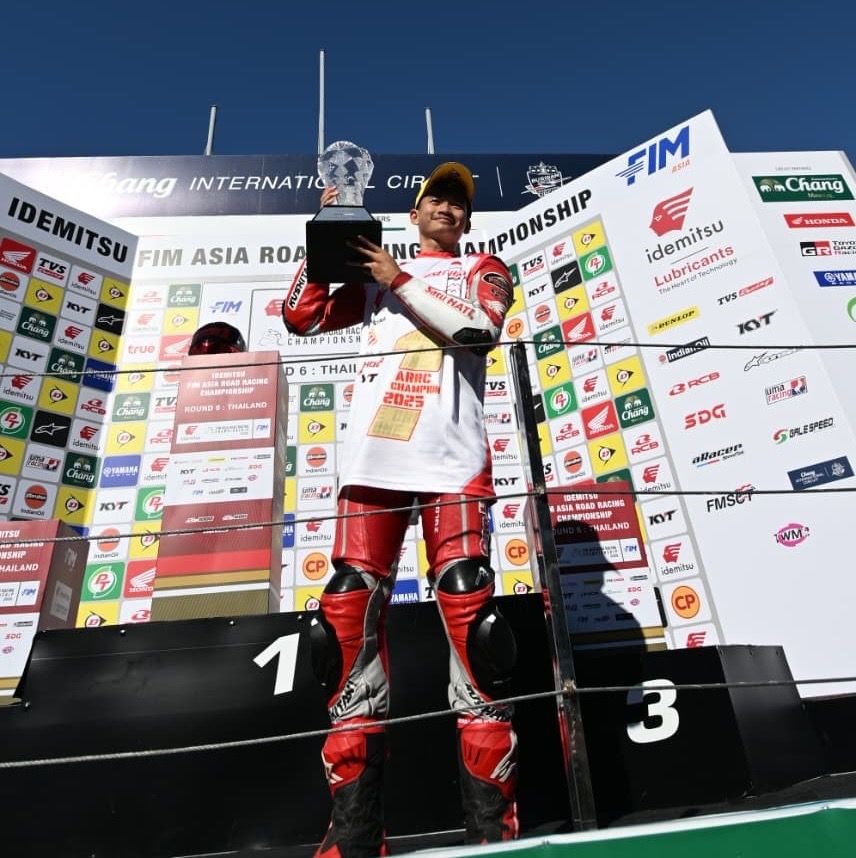 MASIH UNGGUL:Fadillah Arbi Aditama melanjutkan tradisi setelah tampil gemilang & mengamankan predikat Juara Asia pada seri terakhir Asia Road Racing Championship kelas Asia Production (AP) 250.