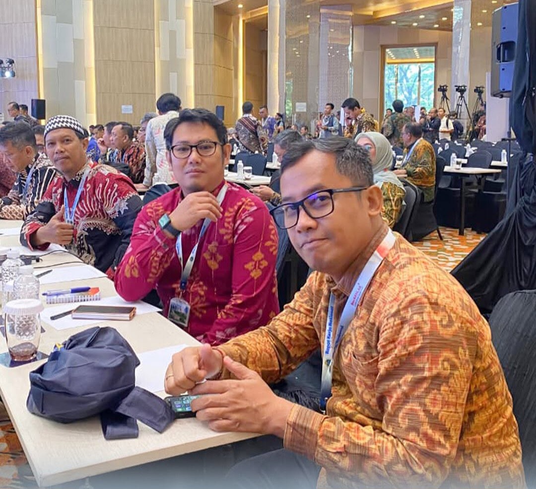 Kepala Kantah Kota Palu Susetyo Nugroho (kedua dari kanan) hadiri Rakernas Kementerian ATR/BPN di Jakarta, Senin (8/12/2025).