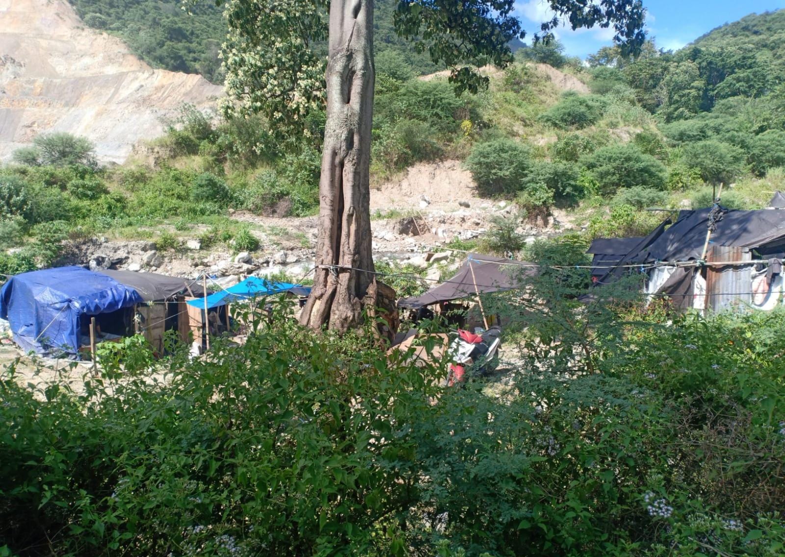 TKP : Lokasi longsor di PETI Poboya Kota Palu. (Istimewa)