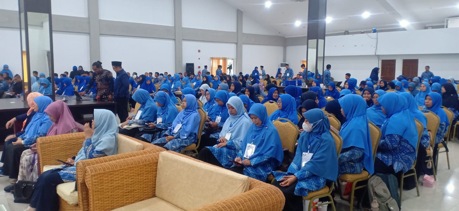 PESERTA: Para peserta Muswil IV JSIT SUlteng, datang dari berbagai kabupaten dan kota se Sulteng, Kamis (25/12/2025).