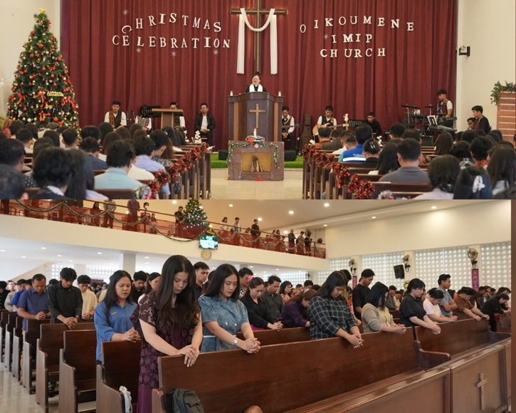Ibadah Raya Natal 2025 di Gereja POUK PT IMIP, Desa Labota, Morowali, berlangsung khidmat dan penuh sukacita di tengah kawasan industri multikultural.