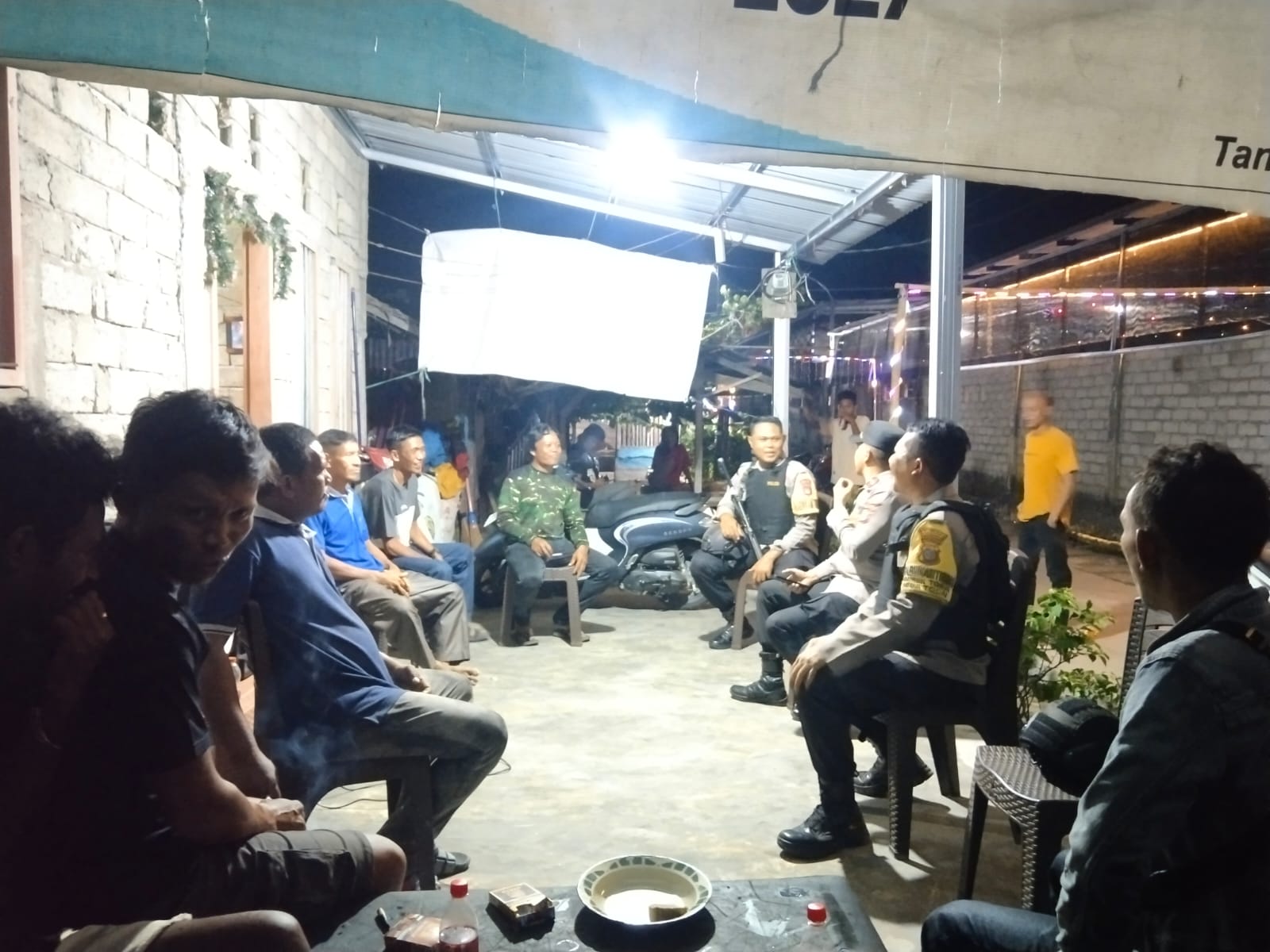 PATROLI: Patroli Blue Light Polsek Torue, jaga kamtibmas.(FOTO: ISTIMEWA/RADAR PALU).