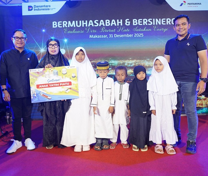 Pertamina Patra Niaga Regional Sulawesi berbagi kebahagiaan bersama anak panti, menegaskan komitmen ESG dan bisnis berkelanjutan menuju 2026.