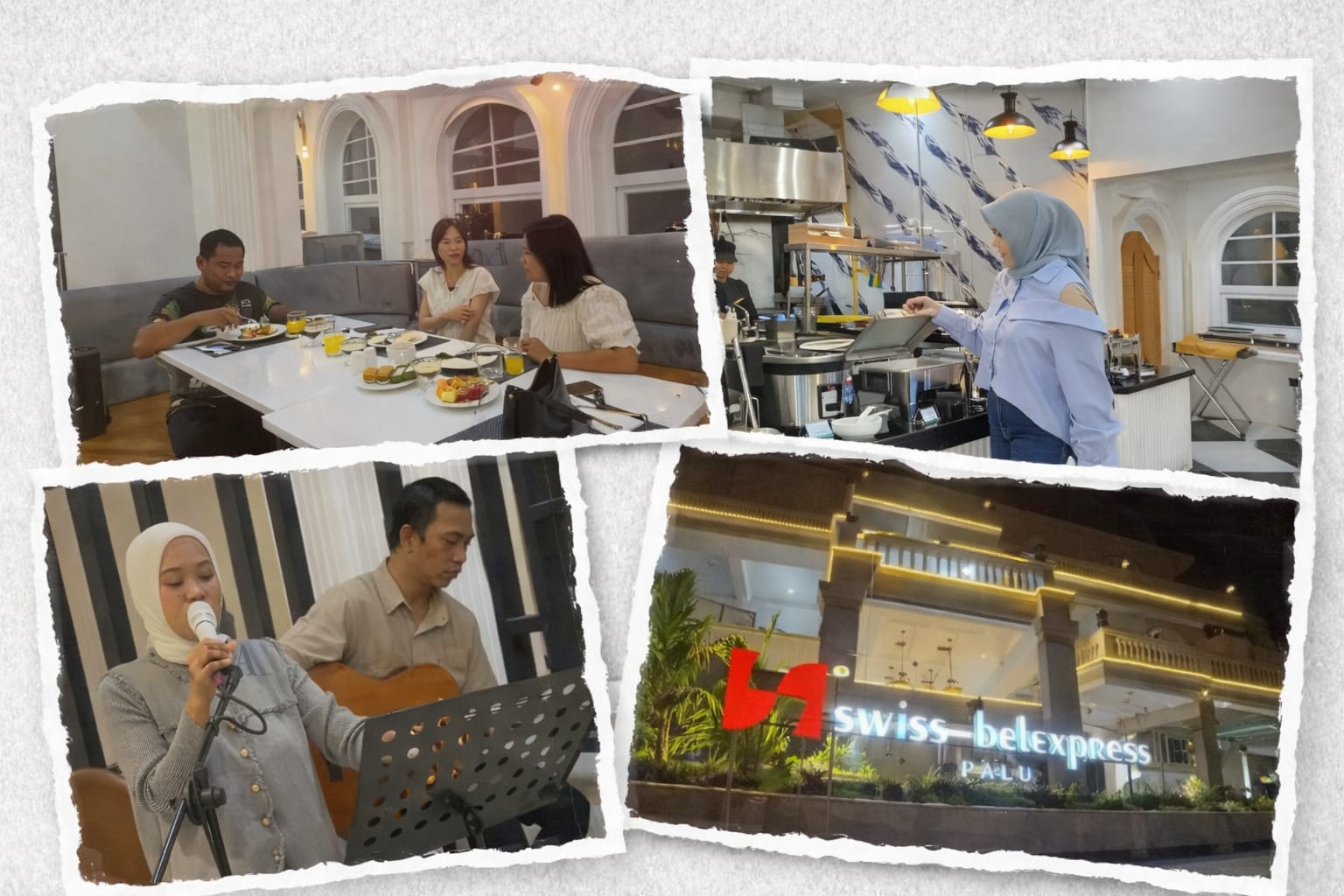 Suasana dan aneka sajian kuliner Nusantara di restoran Swiss-Belhotel Express Palu yang menjadi favorit tamu.