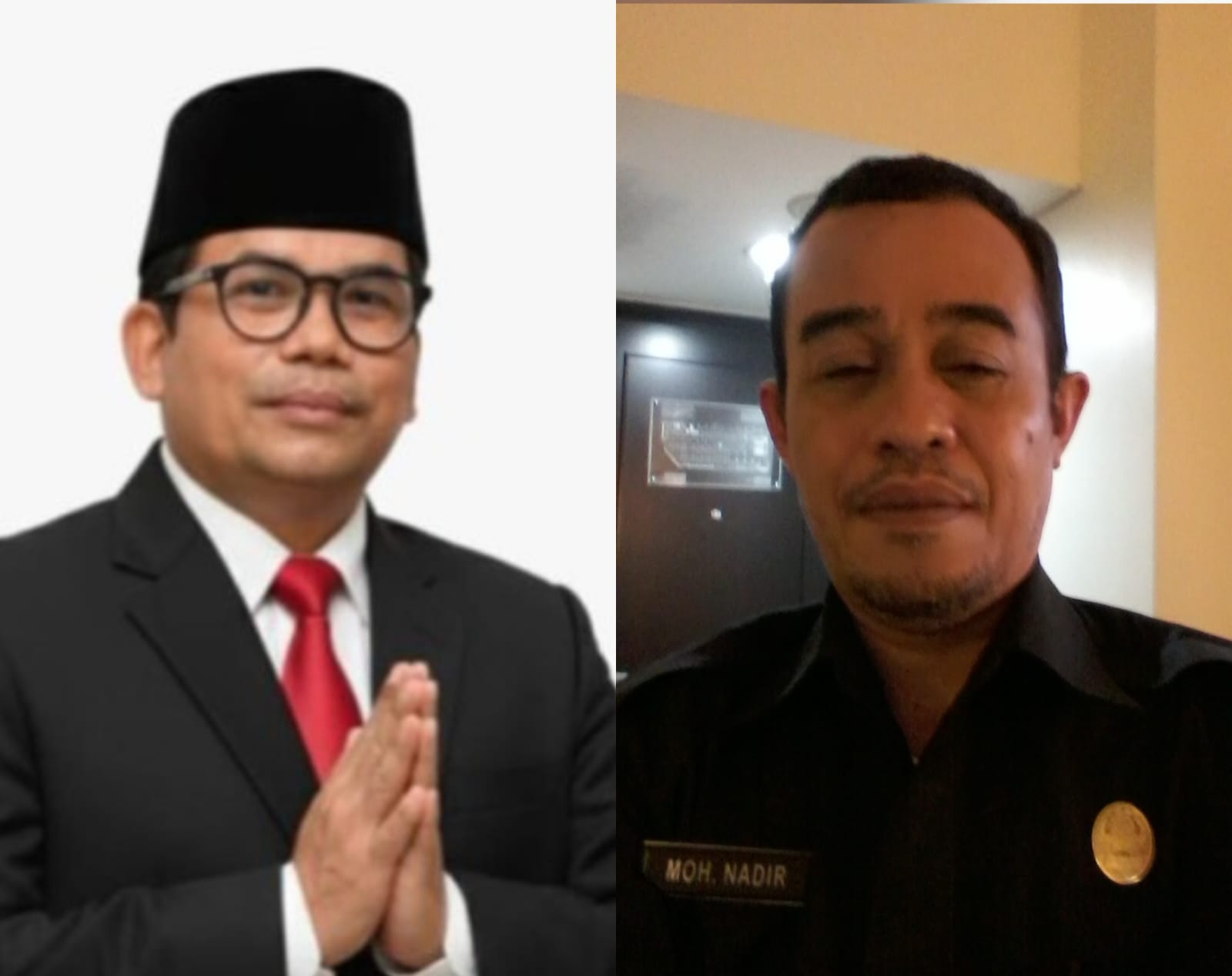 Kepala Biro Hukum Setda Sulteng, Adiman (kiri) dan Moh. Nadir Lembah (kanan)