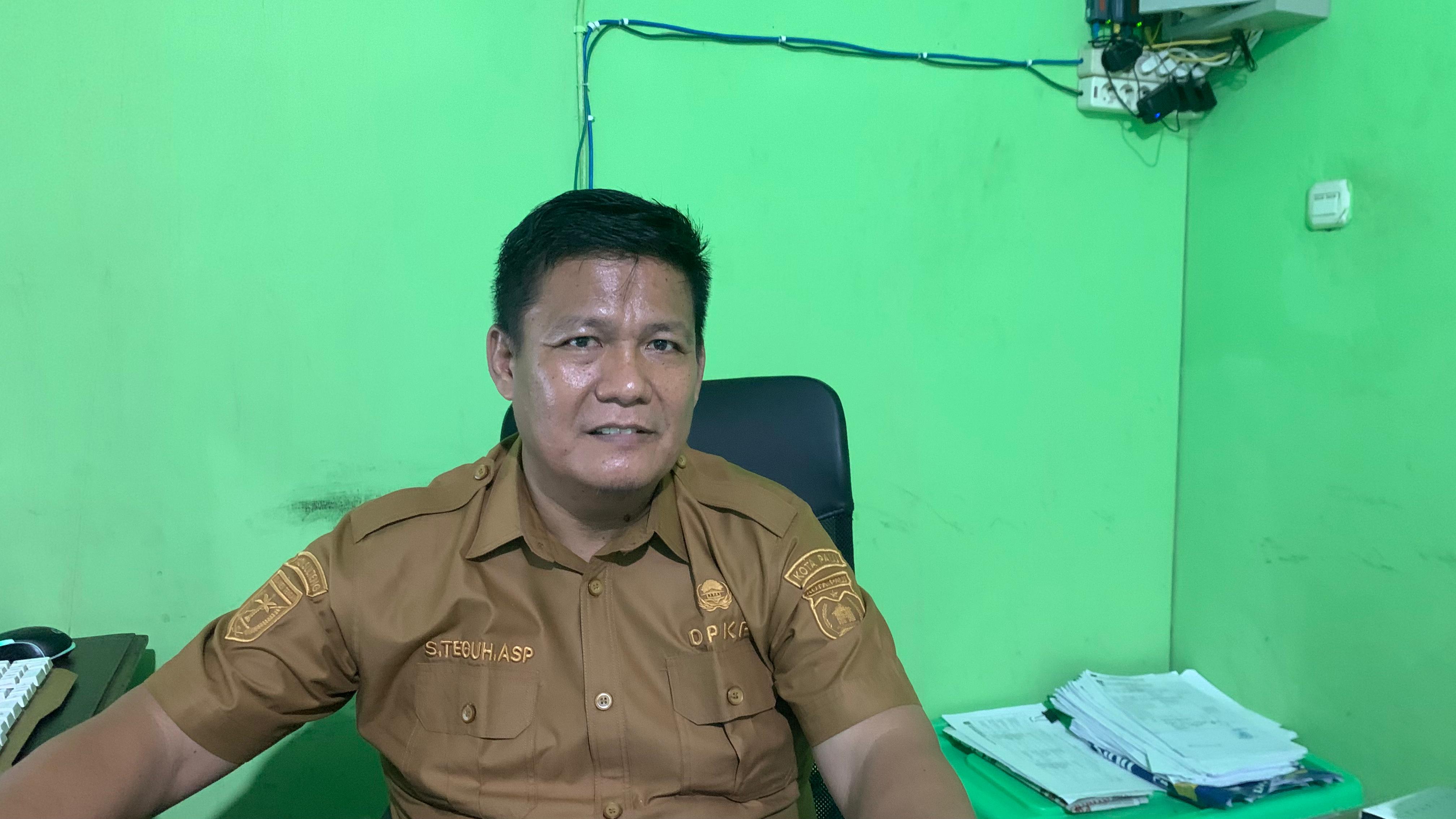 Plt Kepala Bidang Ketersediaan dan Distribusi Pangan Dinas Pertanian dan Ketahanan Pangan Kota Palu, S. Teguh Asparianto.