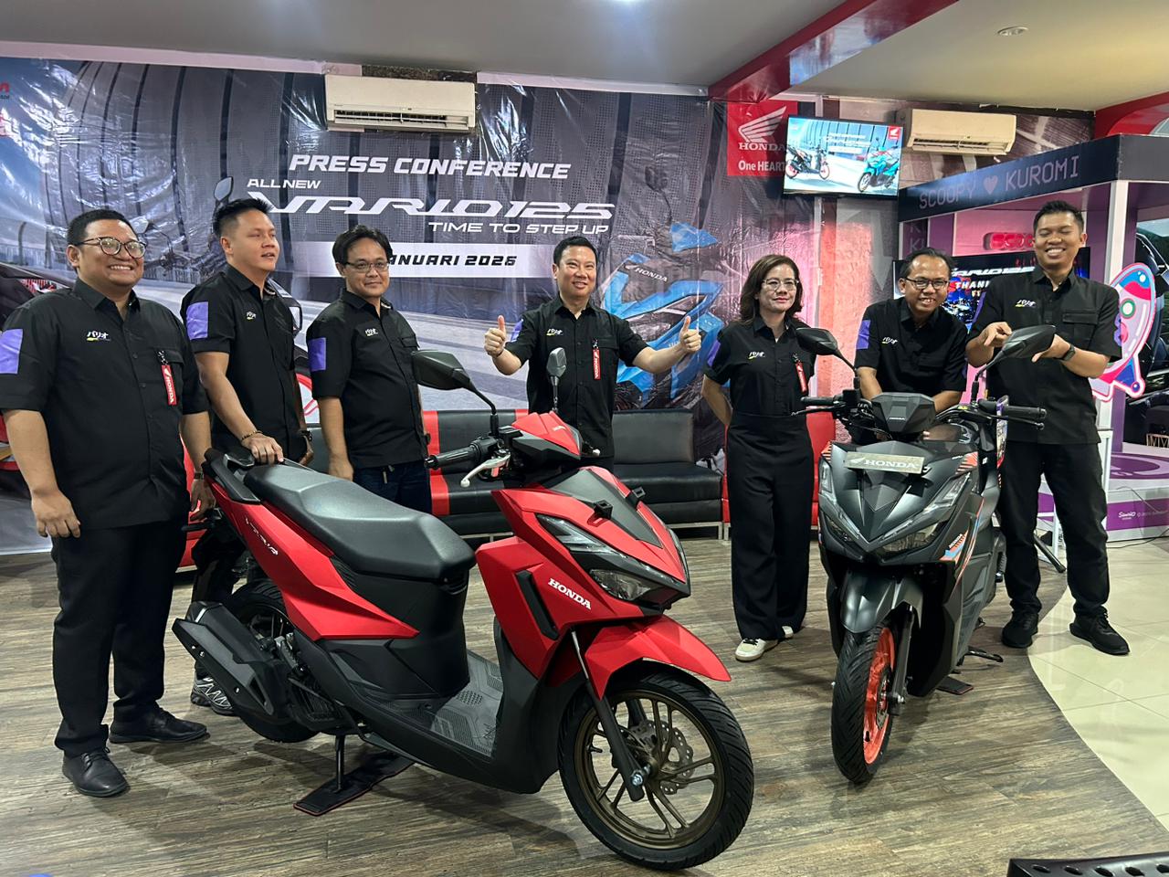 All New Honda Vario 125 resmi diluncurkan Honda Sulteng melalui Main Dealer Anugerah Perdana untuk memperkuat pasar skutik 125 cc di Sulawesi Tengah.