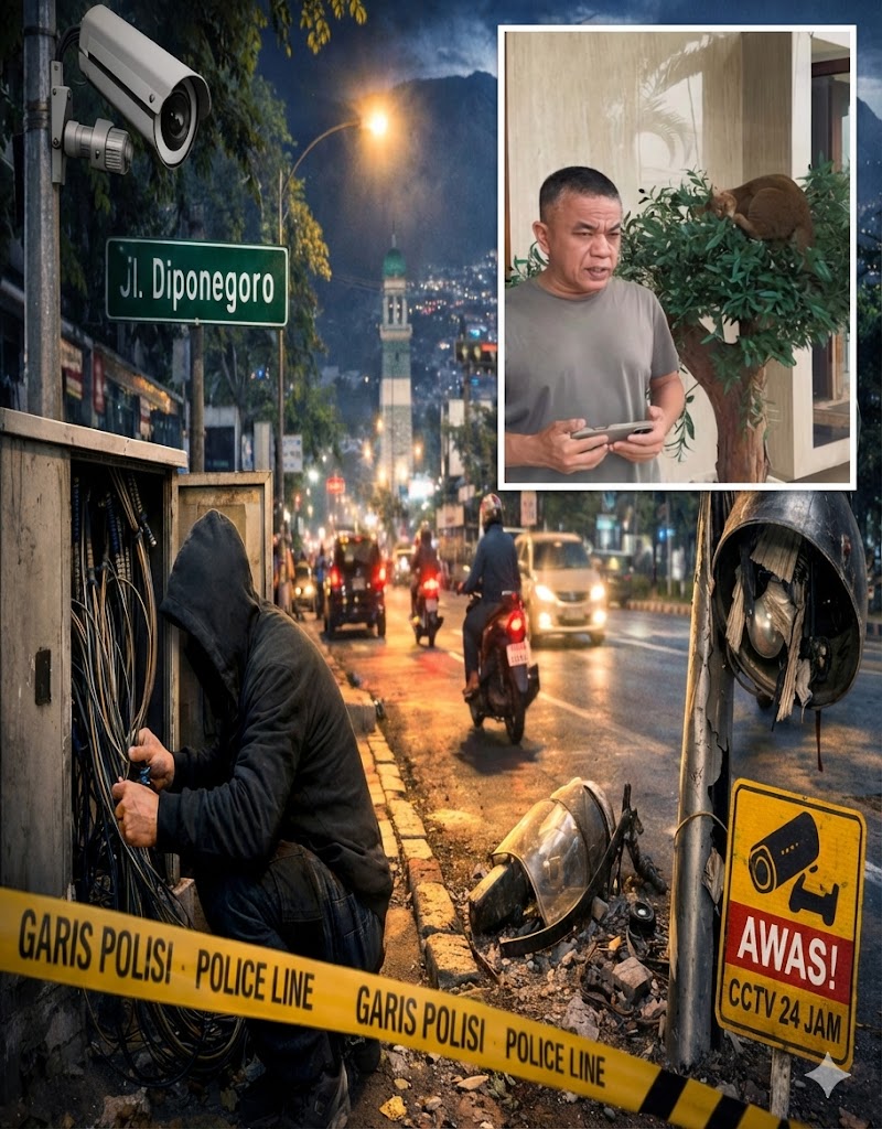 Ilustrasi maraknya vandalisme dan pencurian fasilitas umum di Kota Palu/ Walikota Palu, Hadianto Rasyid