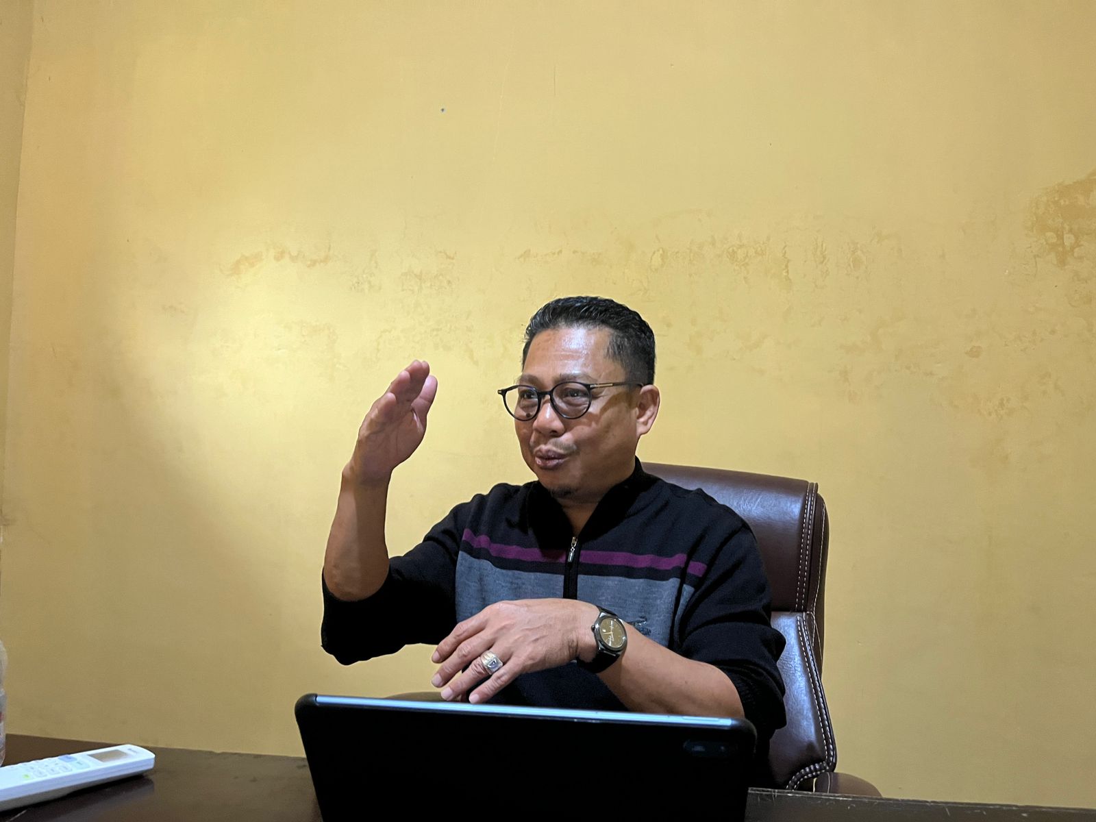 Maskur Fatta (FOTO: ANGEL SUMBARA/RADAR PALU).
