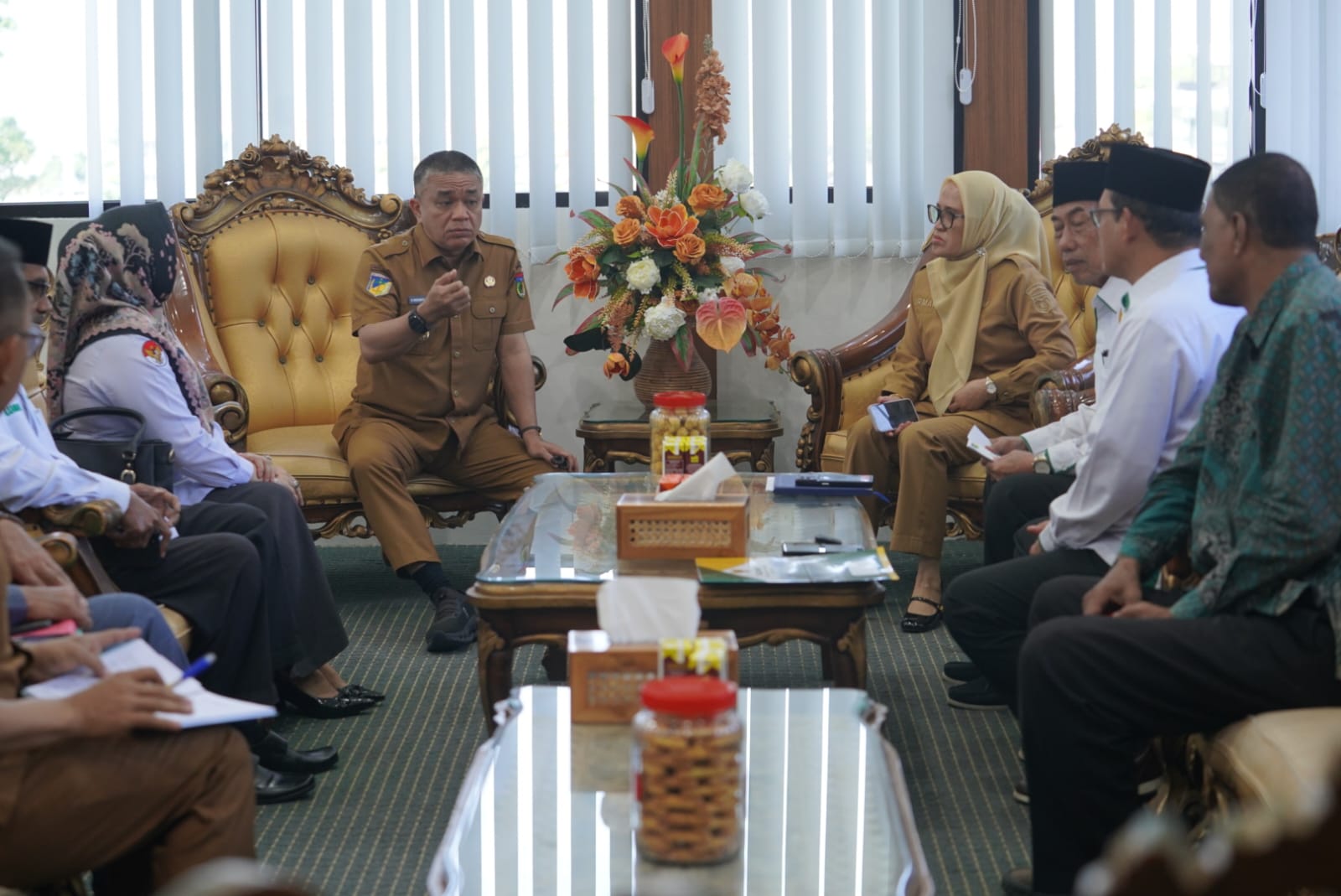 BAZNAS Kota Palu bersama sejumlah pemangku kepentingan membahas rencana penerbitan imbauan bersama terkait zakat, infak, dan sedekah bagi calon jamaah haji dan umrah.