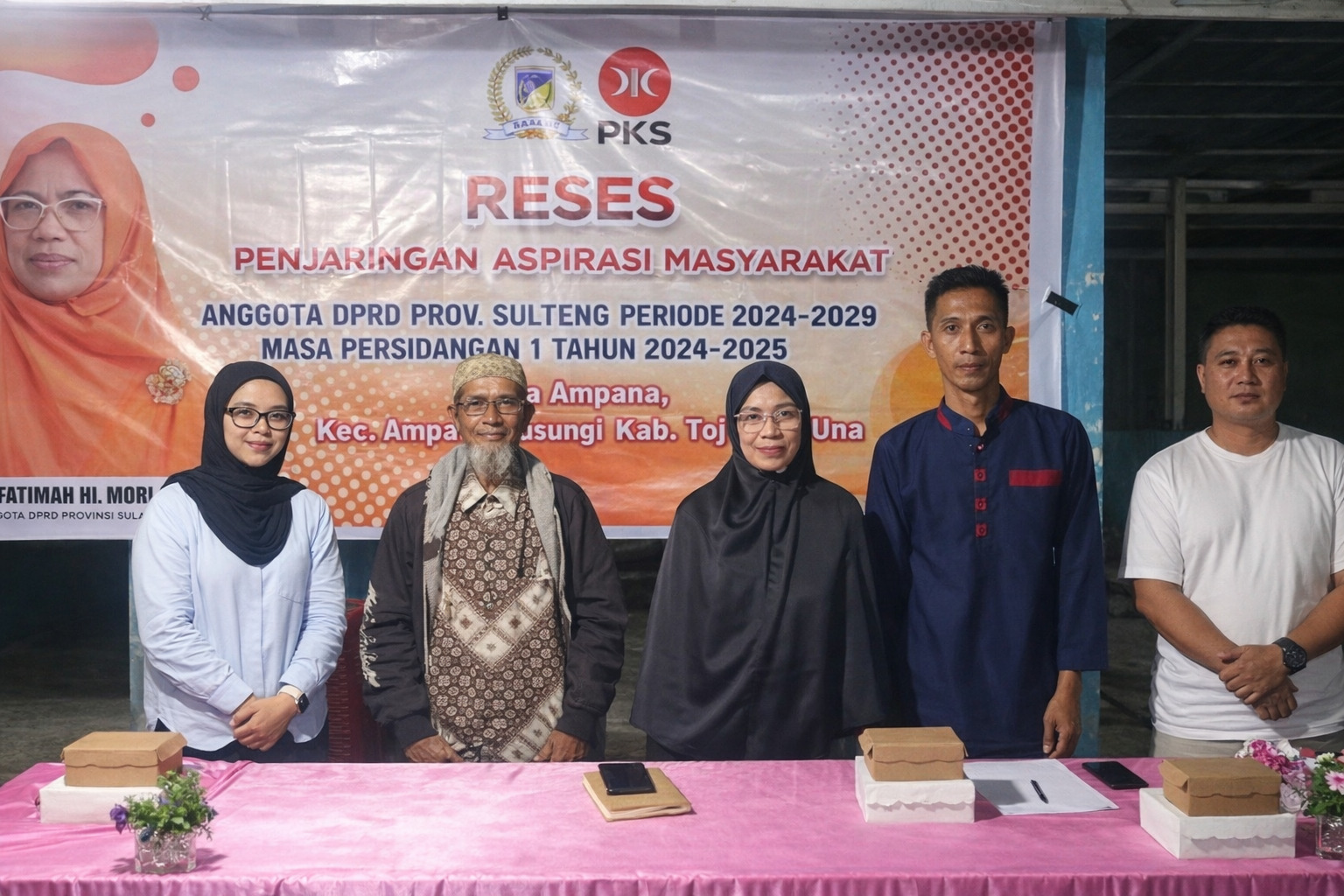 RESES: Anggota Fraksi PKS DPRD Sulteng, Hj. Fatimah A Lasawedi, melaksanakan beberapa kali reses dan Kundapil di Daerah Pemilihannya.(FOTO: DOK HUMAS FRAKSI PKS DPRD SULTENG/RADAR PALU).