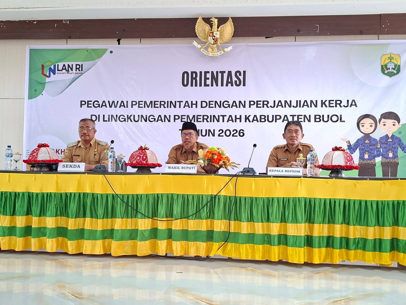 ORIENTASI: Suasana orientasi bagi PPPK Kabupaten Buol yang dibuka Wabup H. Moh Nasir Daimaroto.(FOTO: ISTIMEWA/RADAR PALU).
