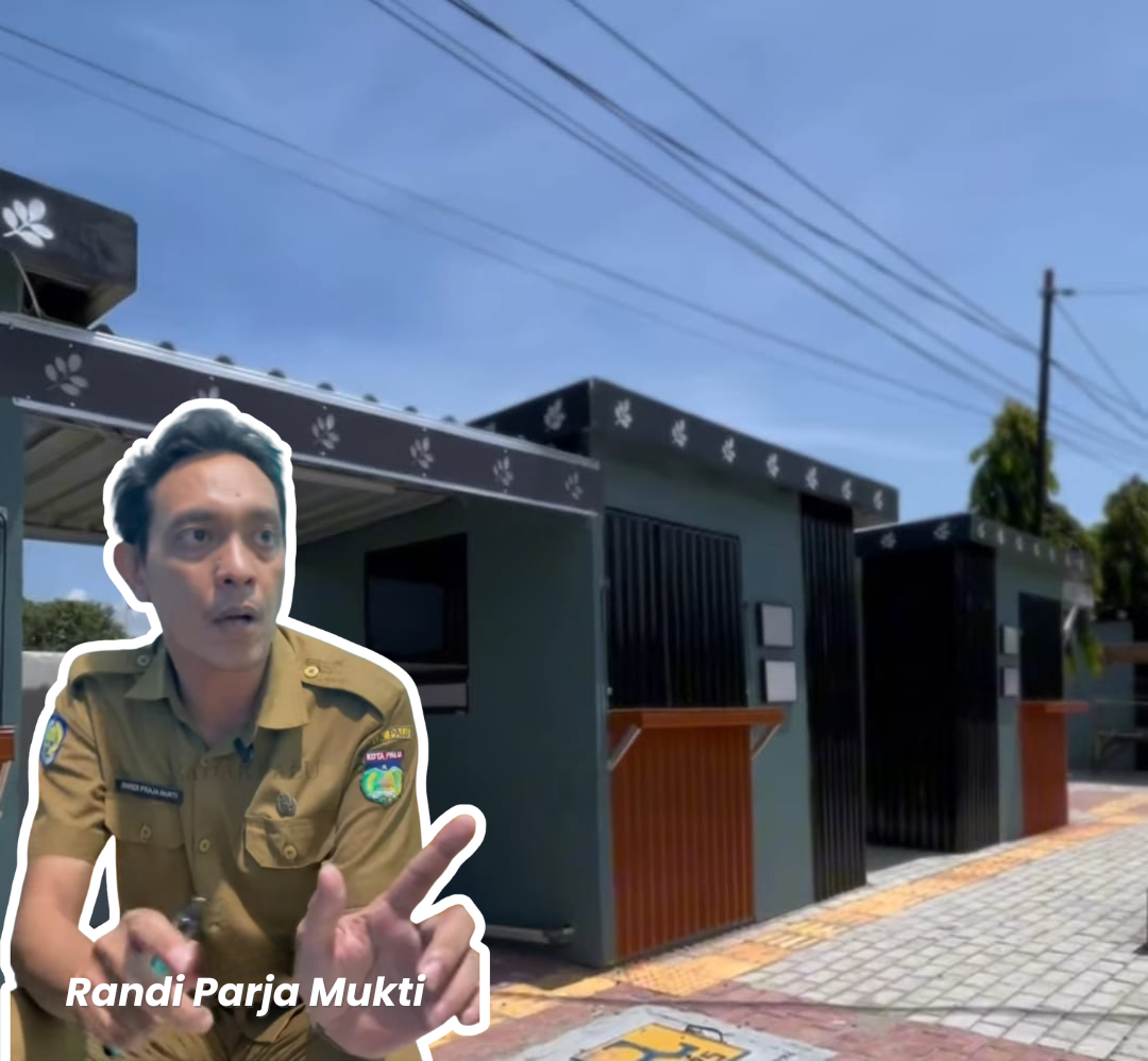 Deretan lapak kontainer di Taman Lasoso Palu Barat disiapkan Pemkot Palu sebagai pusat kuliner baru bagi pelaku UMKM/Randi Parja Mukti.