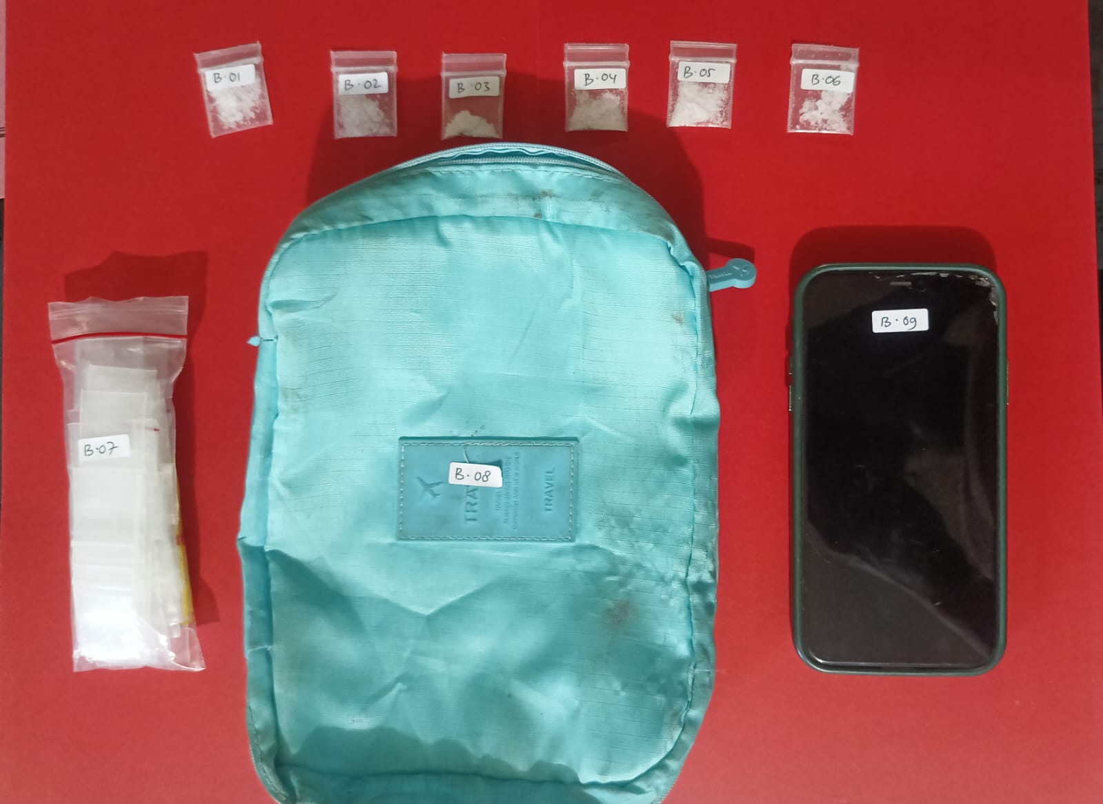Barang bukti narkoba yang di amankan Satresnarkoba Polresta Palu.