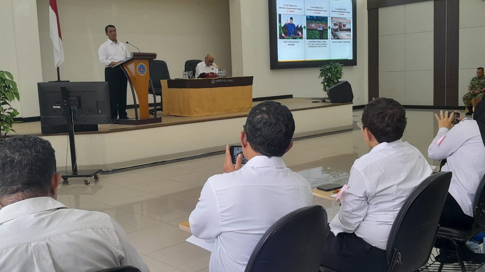 Retret PWI di Pusdiklat Bela Negara Kementerian Pertahanan menghadirkan Menteri Pertanian Amran Sulaiman, Jumat (31/1/2026).