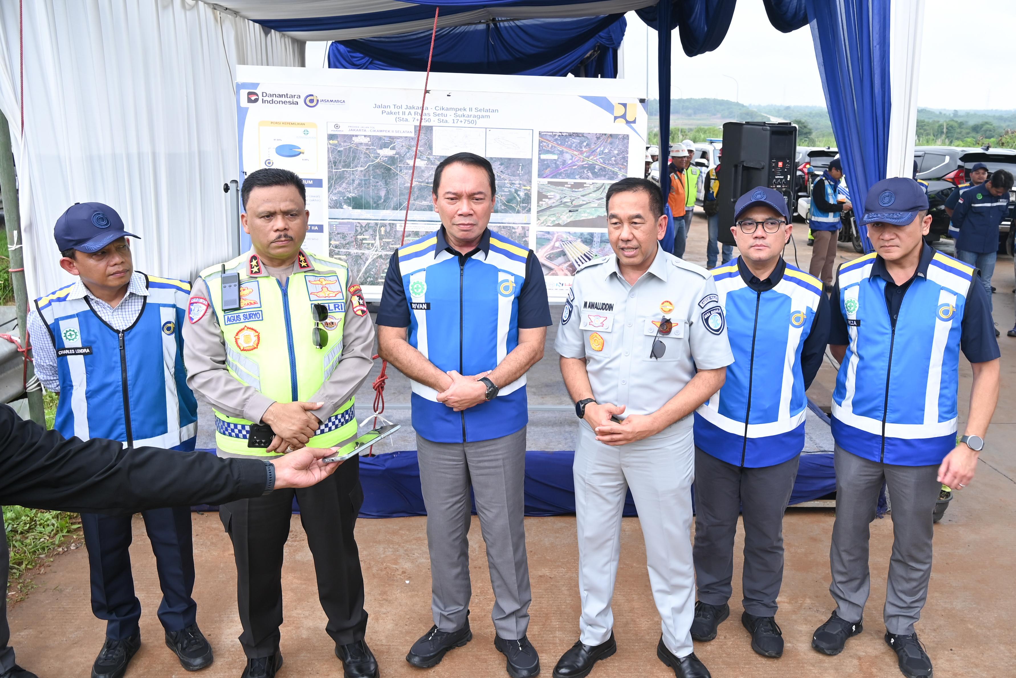 Kehadiran Jasa Raharja dalam peninjauan kesiapan Tol Jakarta&ndash;Cikampek (Japek) 2 Selatan sebagai jalur alternatif strategis.