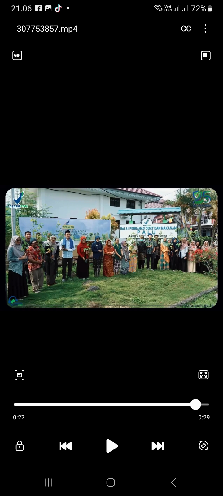 GERAKAN SEJUTA POHON : Rangkaian peringatan Hari Ulang Tahun (HUT) ke-25 BPOM, Jumat (30/1/2026).