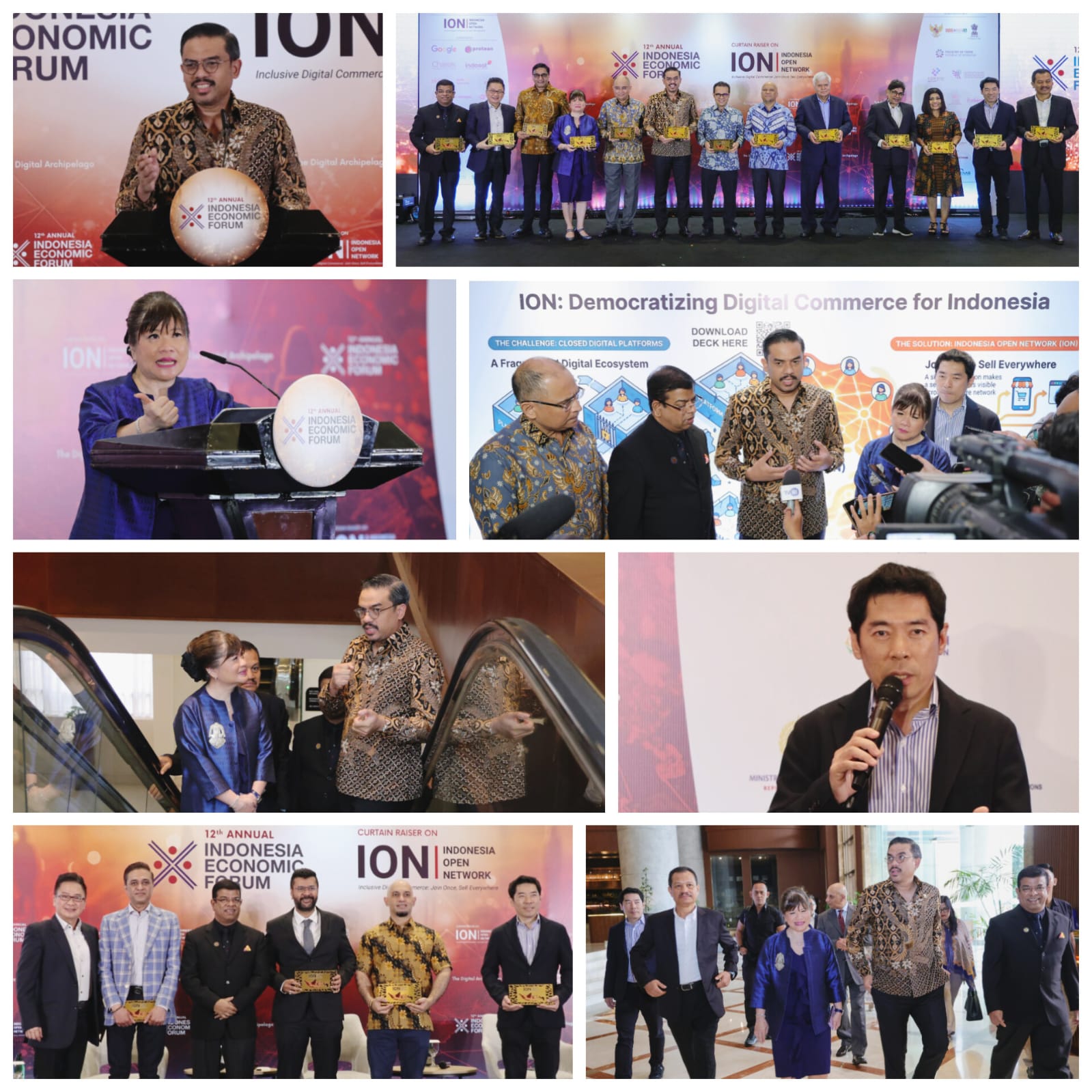 Kolaborasi Kementerian UMKM, APINDO, dan Indonesia Open Network (ION) diluncurkan dalam 12th Indonesia Economic Forum di Jakarta.