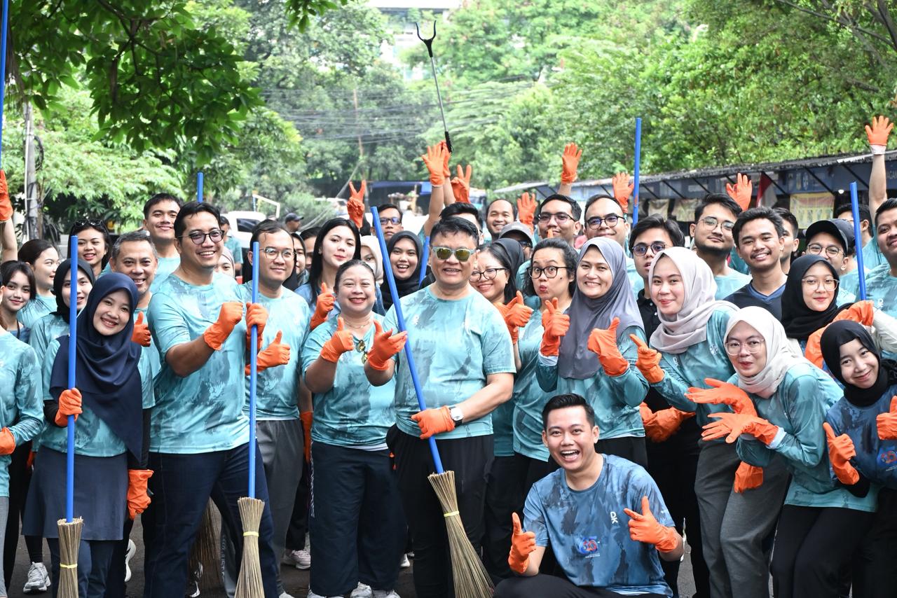 Aksi Nasional bertajuk &ldquo;Glow Up Lingkungan: Bersih Itu Keren!&rdquo; secara serentak di seluruh Indonesia, Jumat (6/2/2026).