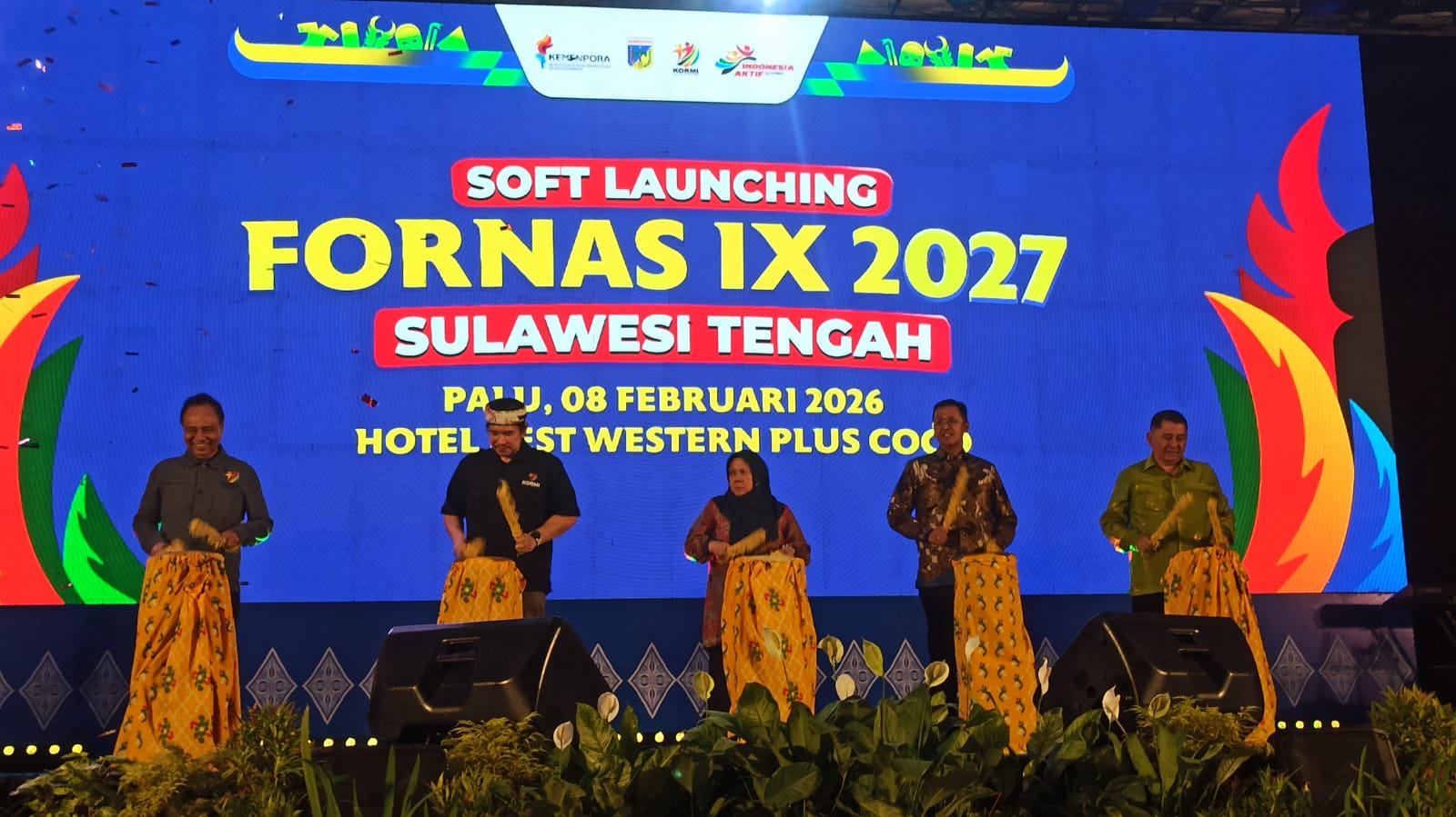 Suasana Soft Launching Festival Olahraga Masyarakat Nasional (Fornas) IX Tahun 2027