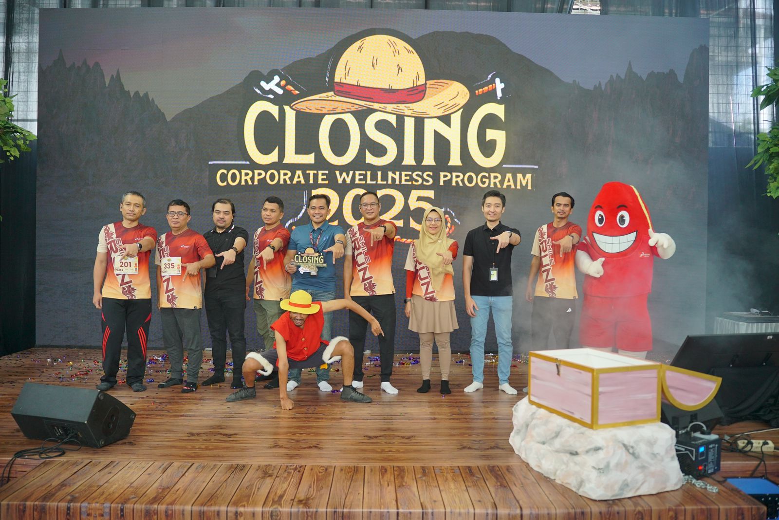 Ratusan perwira Pertamina Patra Niaga Regional Sulawesi mengikuti kegiatan SMILE Run dalam penutupan Corporate Wellness Program 2025 di Makassar, Sabtu (8/2/2026).